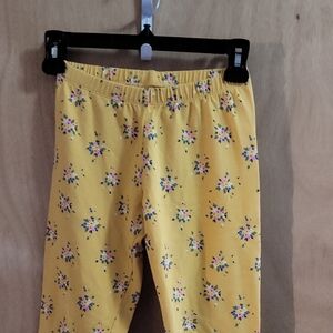 Cat & Jack Yellow Floral Leggings